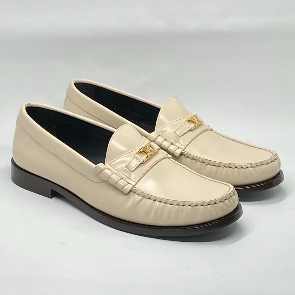 Celine Luco Triomphe in polished bull loafers size 39
